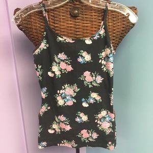 Black Flower 💐 Floral Nollie Camisole Tank Top